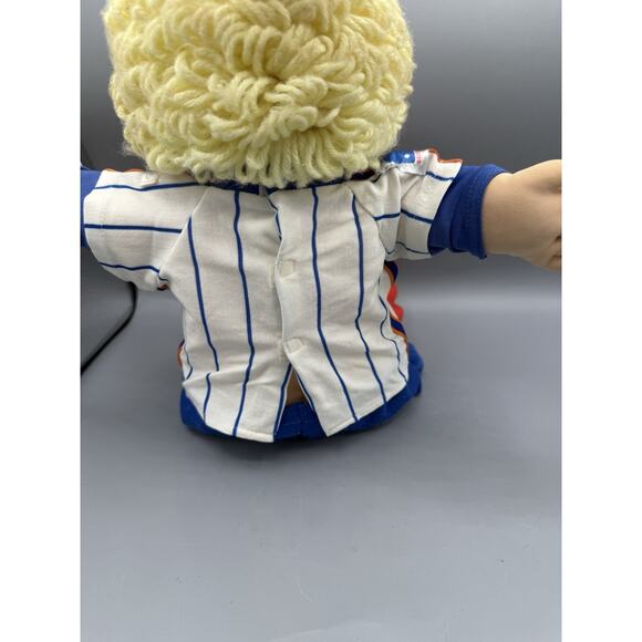 Vintage Cabbage Patch Kids Boy Doll Mets Uniform Yarn Hair 1978 1982 Coleco - Picture 3 of 9